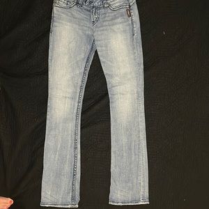 Silver straight leg jeans